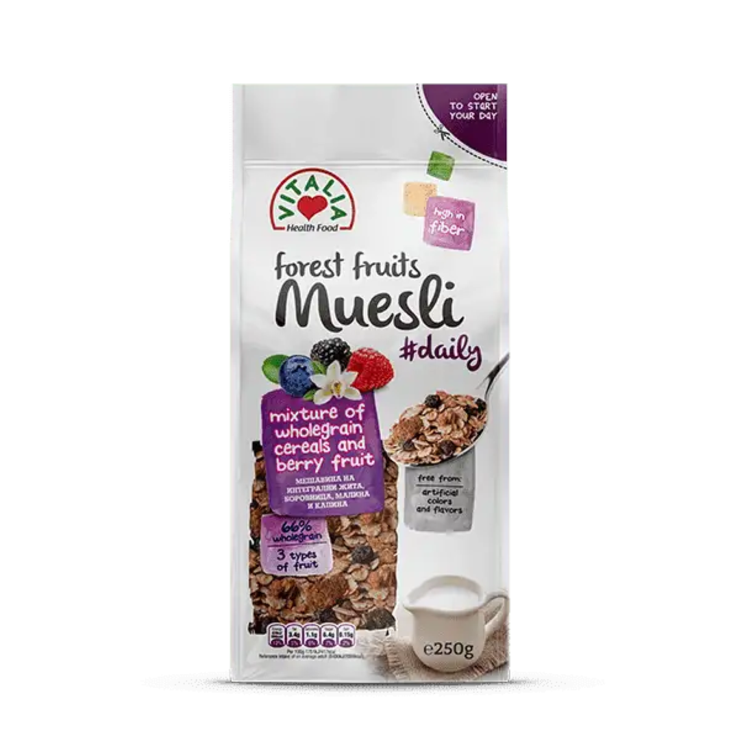 BERGEN GO LIFE MUESLI & FRUIT 200G